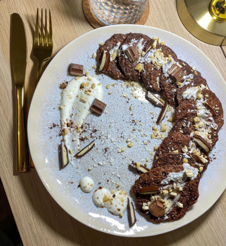 Placuszki bananowo-czekoladowe czekoladowe paulina kudełka dietetyk kliniczny